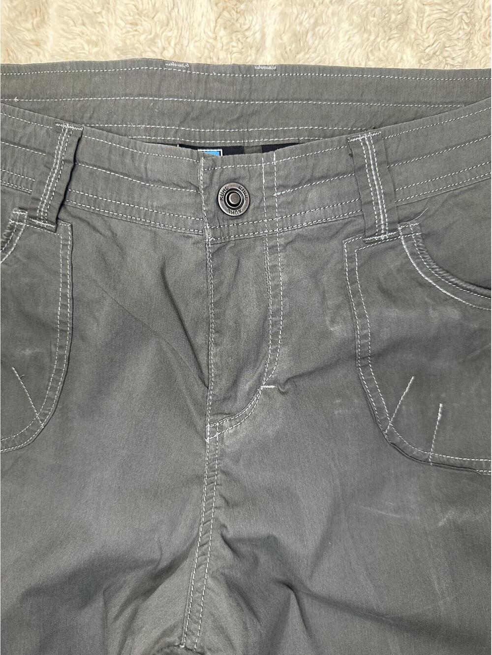 Kuhl Born In The Mountains grey hiking capri pants Size 12 Short gorpcore - Picture 4 of 11